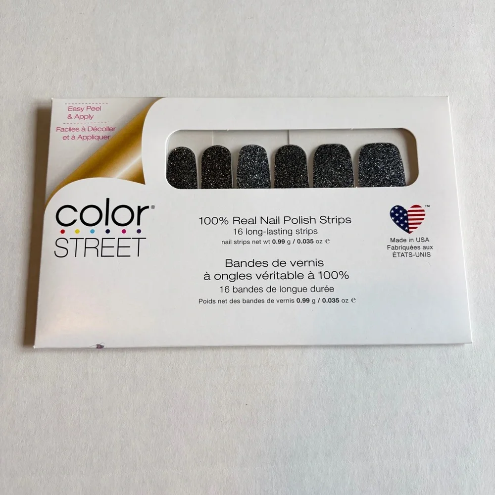 *Retired* Color Street: Mind Matters | Dark Gray Silver Glitter Winter Fall - Picture 3 of 16